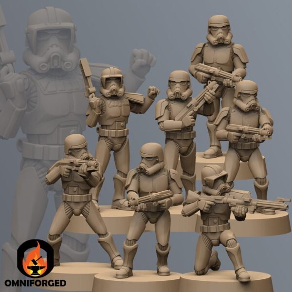 Phase 1 Storm Soldiers | Anvilrage Studios | Legion Scale | 3D Printed Figure