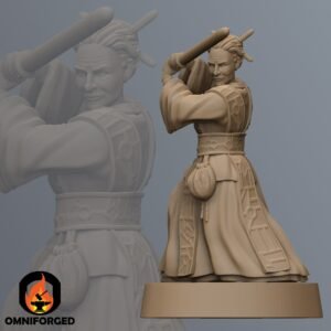 Mystical Archivist Warrior | Black Remnant | High Res 3D Print | 8K