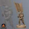 Stormsoldier Standard Bearer | Anvilrage Studios | Legion Scale | 3D Printed Figure