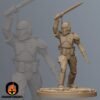 Shattered Death Watch Commander | Anvilrage Studios | 3D Printed Figure