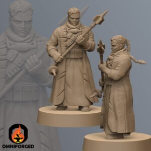 Desert Raider Without Mask | Black Remnant | 3D Printed Figure