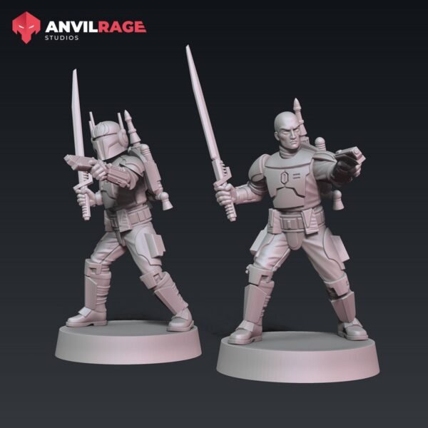 Death Watch Commander | Anvilrage Studios | 3D Printed Figure