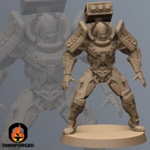 Michael Mauler Cyberpunk Gaming Figure | Unit9 | High Resolution 3D Printed | Tabletop Gaming