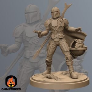 Shattered Hero Mercenary Hero | Anvilrage Studios | 3D Printed Figure