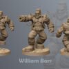 Barret Wallace JRPG Final Fantasy Miniature RN Estudio 28mm 32mm