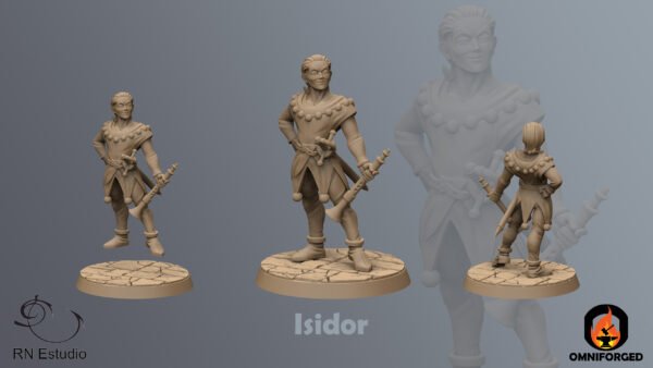 Isidor JRPG Fantasy Miniature RN Estudio 28mm 32mm