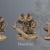 Skeleton Warrior JRPG Fantasy Miniature Mini RN Estudio 28mm 32mm