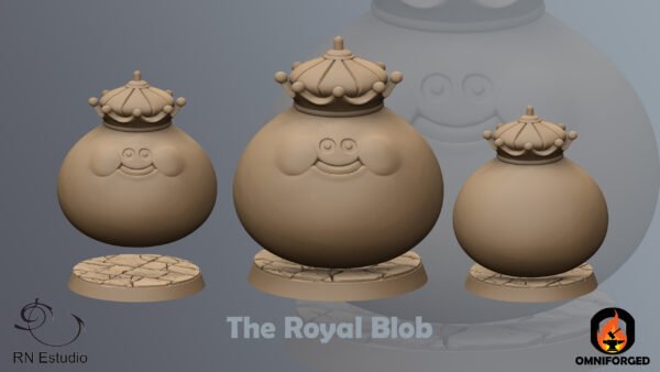 The Royal Blob JRPG Final Fantasy Miniature RN Estudio King Slime 28mm 32mm