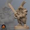 Edwin the Dwarf JRPG Fantasy Miniature RN Estudio Dwarf Warrior Fighter DnD RPG