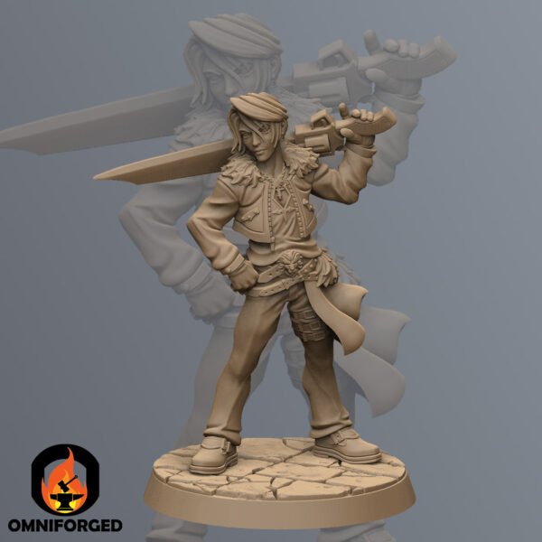 Cal Lionclaw JRPG Final Fantasy Miniature Mini RN Estudio