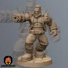 Barret Wallace JRPG Final Fantasy Miniature RN Estudio 28mm 32mm