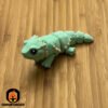 Mini Articulated Breaded Dragon Pastel Green Toy Animal 3D Printed