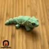 Mini Articulated Breaded Dragon Pastel Green Toy Animal 3D Printed