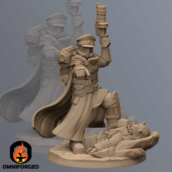 Dawn Guard Commissar 40k 3D Printed Resin Space Marine Miniature Mini