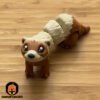 Mini Articulated Ferret Brown Toy Animal 3D Printed