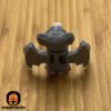 Mini Articulated Fruit Bat Grey Toy Animal 3D Printed