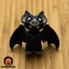 Mini Articulated Vampire Bat Black/Grey Toy Animal 3D Printed