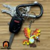 3D Printed Moltres Pokémon Keychain – Durable PLA Filament Accessory