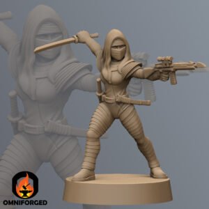 BLR0249 Thumb Star Wars Legion Shatterpoint Deathstick Crimson Assassin Miniature Black Remnant