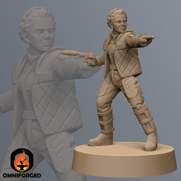 SKF0025 Thumb Star Wars Legion Shatterpoint Miniature Mini Princess Leia Hoth SkullForge