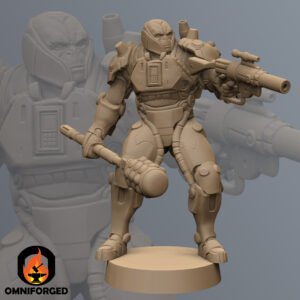 BLR0275 Thumb Star Wars Legion Shatterpoint Miniature Mini Rayvis Giant Warrior Black Remnant