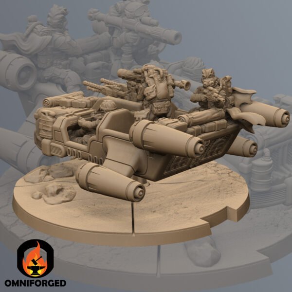 SQM0004 Thumb Back Star Wars Legion Shatterpoint Miniature Mini Desert Speeder Vehicle Squamous