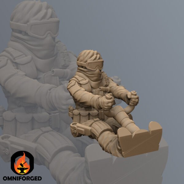 SQM0004 Thumb Driver Star Wars Legion Shatterpoint Miniature Mini Desert Speeder Vehicle Squamous