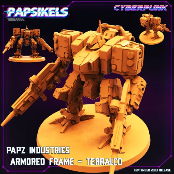 PAPZ_INDUSTRIES_ARMORED_FRAME_TERRALCO Cyberpunk Armored Frame Terralco