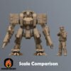 Scale-Comparison Cyberpunk Armored Frame Terralco