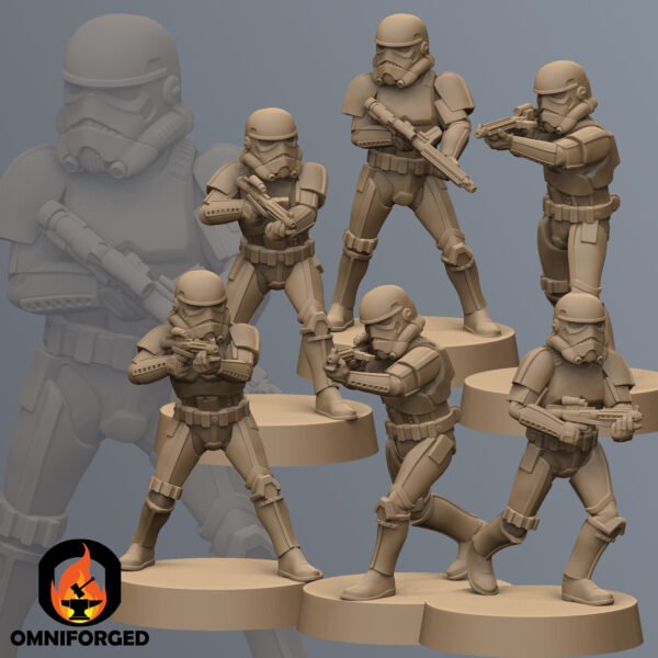 SKF0037-S1 Thumb Star Wars Legion Shatterpoint Miniature Mini Stormtrooper Squad Skullforge