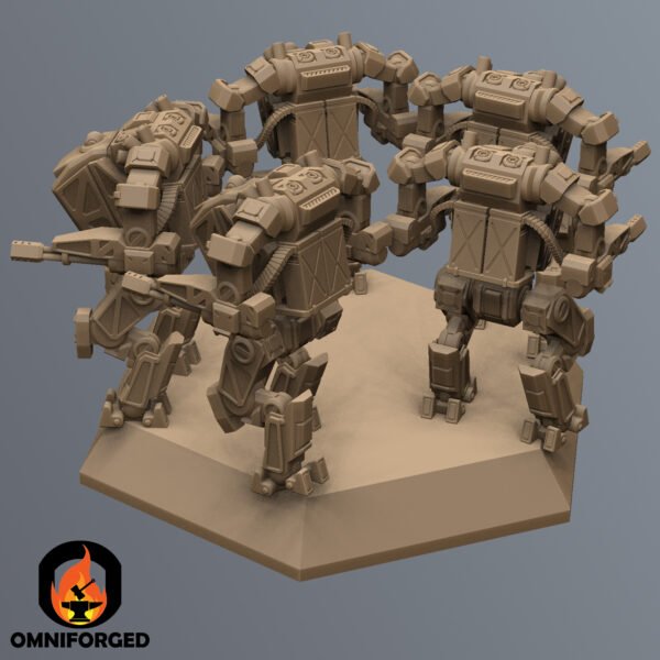 SMB0078 Thumb Back Battletech GDIWol Protomech x5 mini Miniature