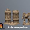 Scifi Cityscape Battletech Terrain Building 6mm Hex Resinant