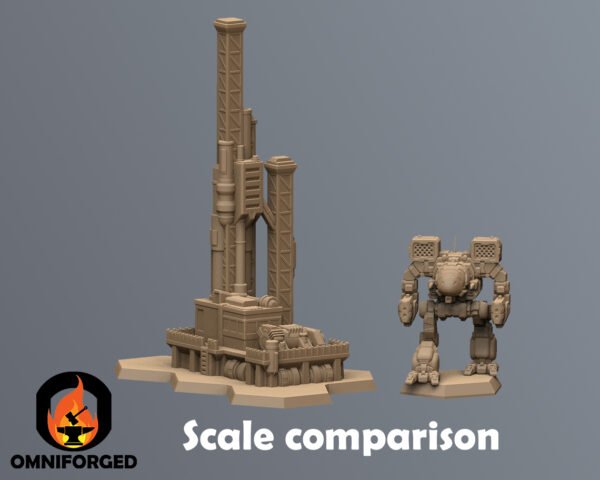 Scifi Cityscape Battletech Terrain Building 6mm Hex Resinant