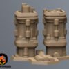 Scifi Cityscape Battletech Terrain Building 6mm Hex Resinant