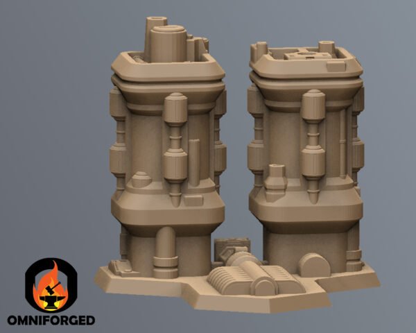 Thumb Scifi Cityscape Battletech Terrain Building 6mm Hex Resinant