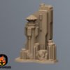Scifi Cityscape Battletech Terrain Building 6mm Hex Resinant