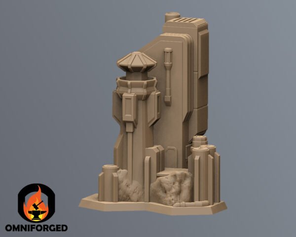 Thumb Scifi Cityscape Battletech Terrain Building 6mm Hex Resinant