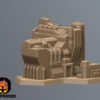 Scifi Cityscape Battletech Terrain Building 6mm Hex Resinant