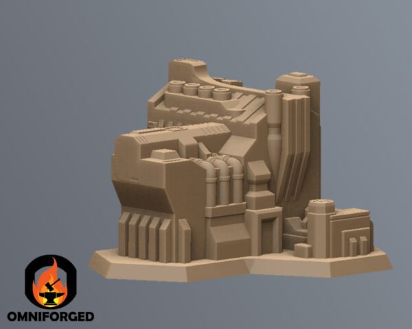 Scifi Cityscape Battletech Terrain Building 6mm Hex Resinant