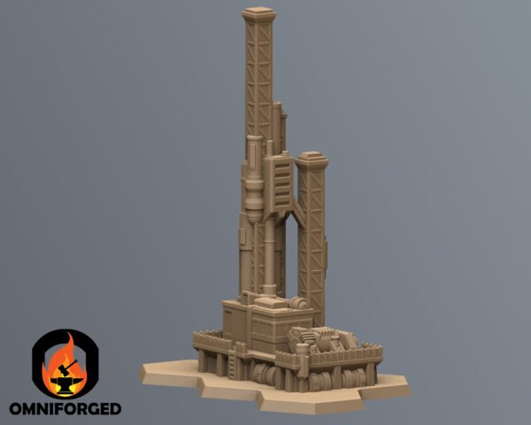 Scifi Cityscape Battletech Terrain Building 6mm Hex Resinant