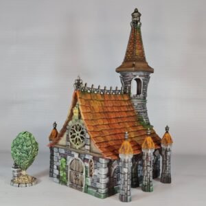 Saggy Bottom Chapel 3D Printed Wargaming Terrain Dungeons and Dragons DnD