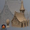 Saggy Bottom Chapel 3D Printed Wargaming Terrain Dungeons and Dragons DnD