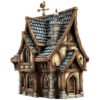 MaisonE_Paint_001 Misty Hollow Cottage 3D Printed Wargaming Terrain Dungeons and Dragons DnD