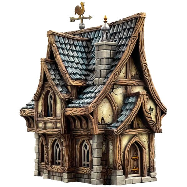 MaisonE_Paint_001 Misty Hollow Cottage 3D Printed Wargaming Terrain Dungeons and Dragons DnD