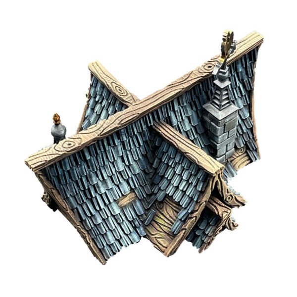 MaisonE_Paint_2a4 Misty Hollow Cottage 3D Printed Wargaming Terrain Dungeons and Dragons DnD