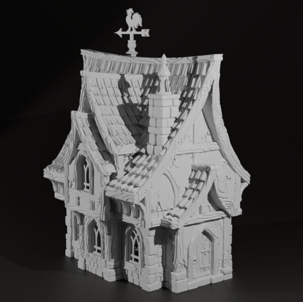 MH_Cottage_Render_001 Misty Hollow Cottage 3D Printed Wargaming Terrain Dungeons and Dragons DnD