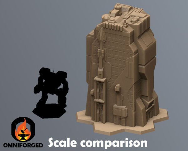 Scifi Commercial Complex Battletech Terrain Building Terrain 6mm Hex Resinant