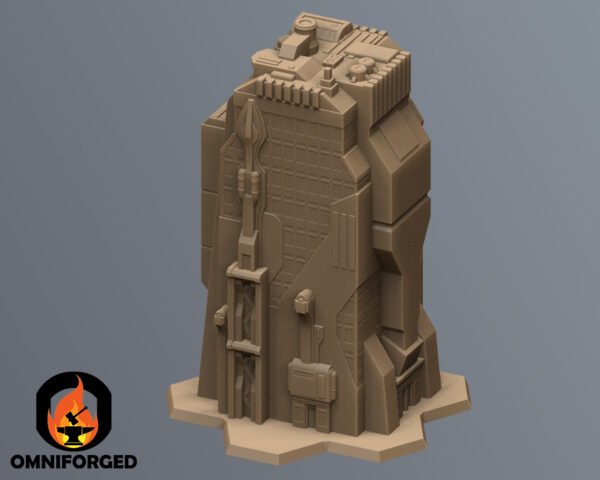 Scifi Commercial Complex Battletech Terrain Building Terrain 6mm Hex Resinant
