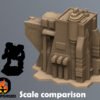 RNT0026-Scale Scifi Commercial Complex Battletech Terrain Building Terrain 6mm Hex Resinant