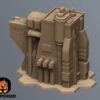 Scifi Commercial Complex Battletech Terrain Building Terrain 6mm Hex Resinant